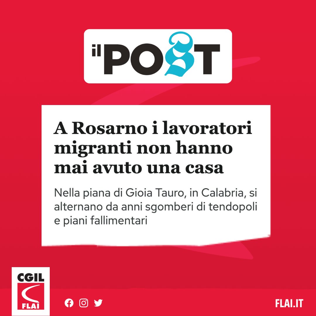 flaicgil's tweet photo. Su @ilpost, il reportage di @angelomastran dalla baraccopoli di San Ferdinando, in provincia di Reggio Calabria. Nel ghetto vivono lavoratori provenienti da molti Paesi, spesso impiegati irregolarmente in agricoltura 👇

https://t.co/XYxrY7546C https://t.co/bcpxI1wLkZ