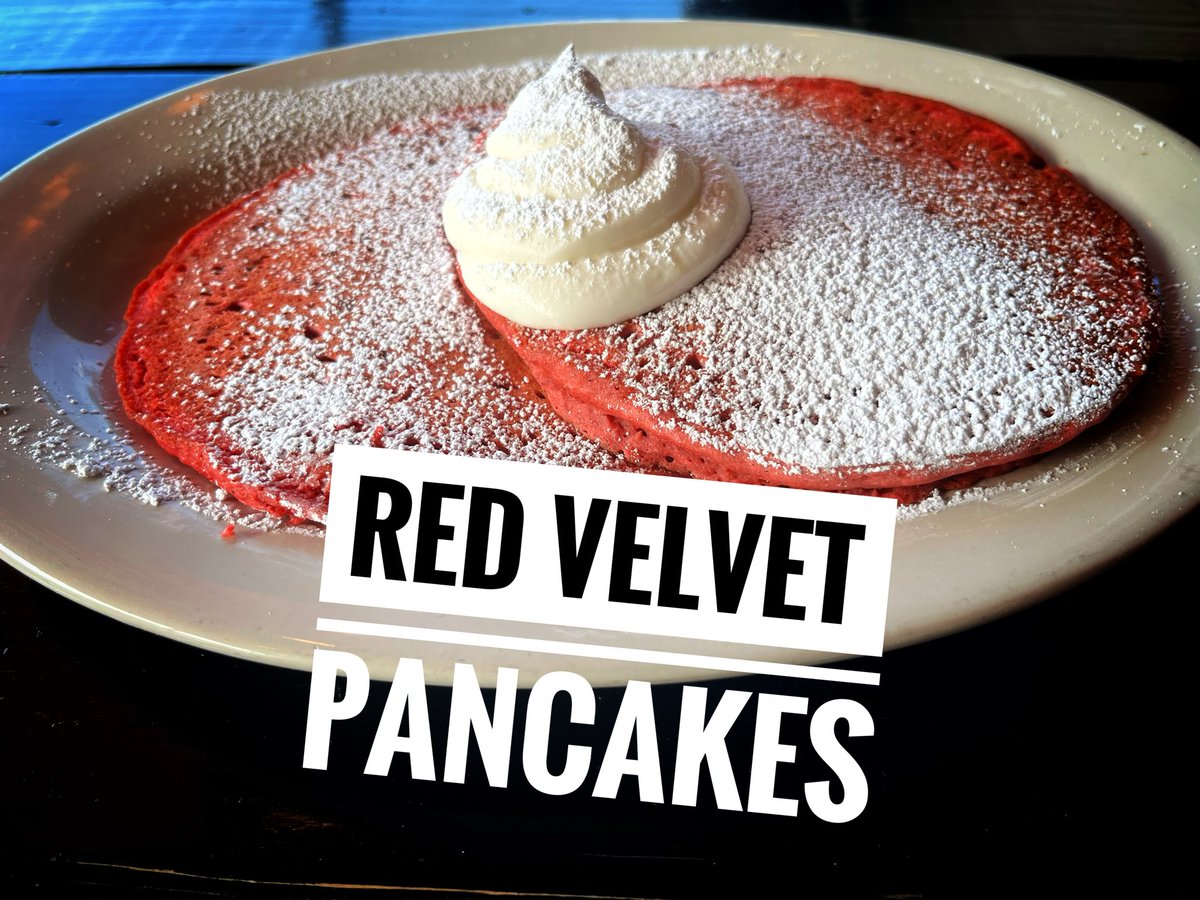 cbcbiscuits's tweet photo. Treat the special someone(s) you love this weekend to our Red Velvet Pancakes... I love you will be heard with every bite! 🥞❤️🫦Served today &amp; tomorrow 7:30a-1:30p. See you on Main. 474-8670 https://t.co/l9R7Oe5PLT