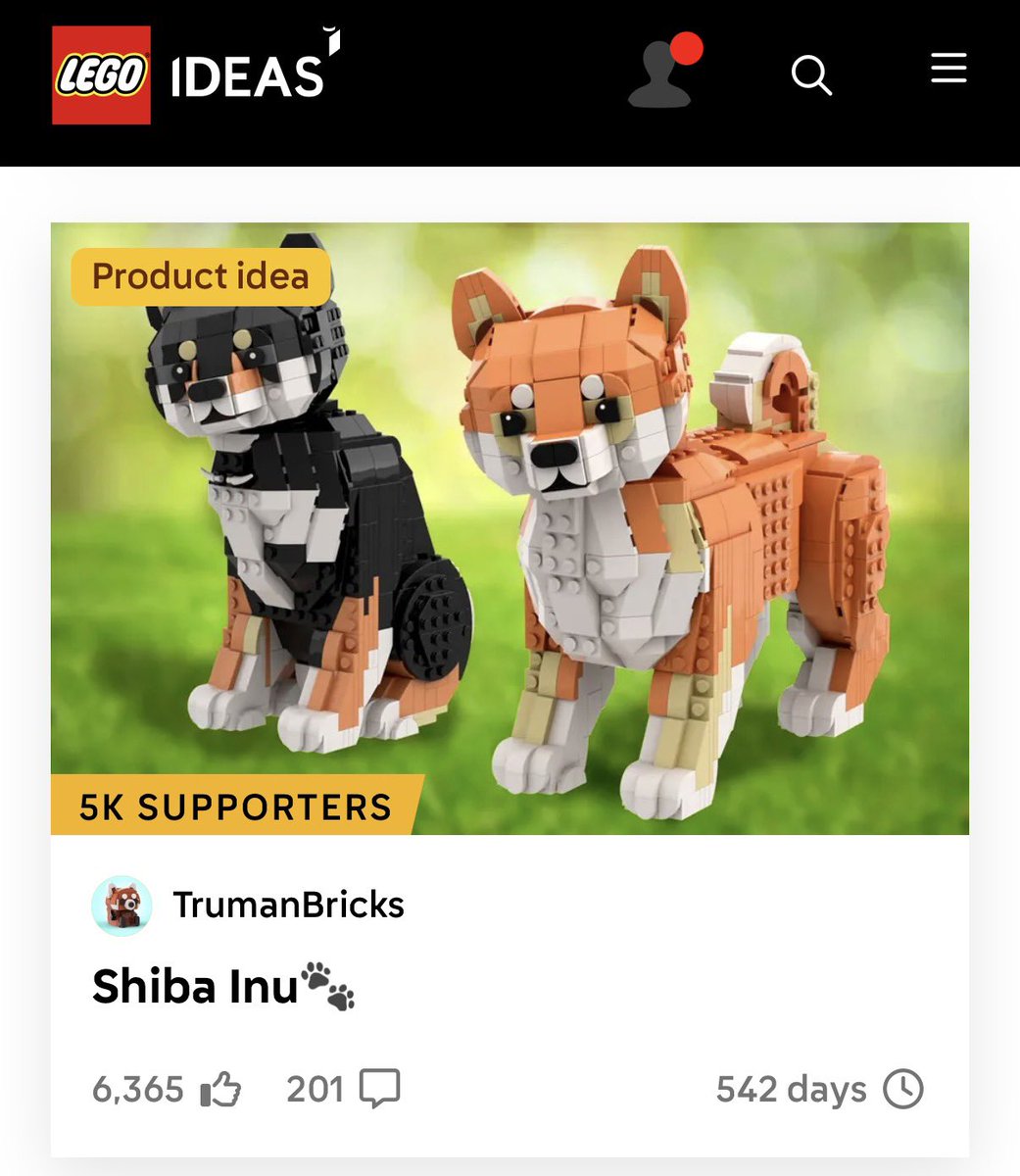 Did you know that TrumanBricks, the designer of the Lego Inu set, also created the "Starry Night" set, that's on shelves worldwide? 💙💫

One of the best Lego sets ever will soon get a doggo fren if we all cast our vote. 

Check it out for yourself here: beta.ideas.lego.com/product-ideas/…