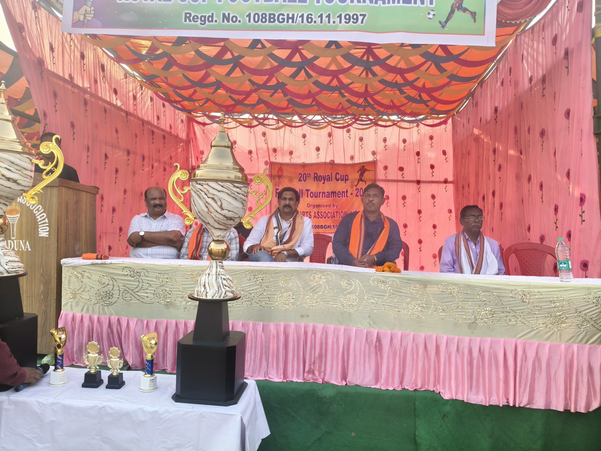 irasisacharya's tweet photo. ମୋର ବିଧାନସଭା ଅନ୍ତର୍ଗତ ଭଟଲି ବ୍ଲକର ଉର୍ଦୁନା ଠାରେ ହେଉଥିବା ୨୦ ତମ ରୟାଲ କପ ଫୂଟବଲ ଟୁର୍ଣ୍ଣାମେଣ୍ଟରେ ଯୋଗଦାନ କରି ଖେଳାଳି ମାନଙ୍କୁ ଉତ୍ସାହିତ କଲି ll
#Football #Lovers
#Urduna
#BhatliBlock
#BhatliConstituency https://t.co/mqG8ludz0A