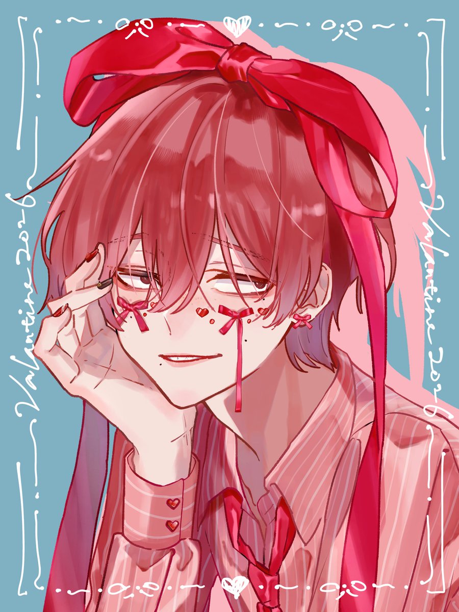 滑り込み！
Happy Valentine 🩵🎀🩵
#Eve家