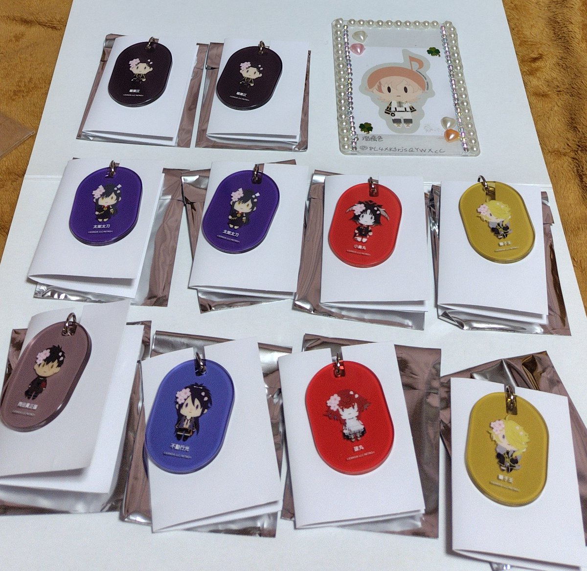 譲渡 交換】 刀剣乱舞 大本丸博 2025 さくら装備 アクリルタグプレート