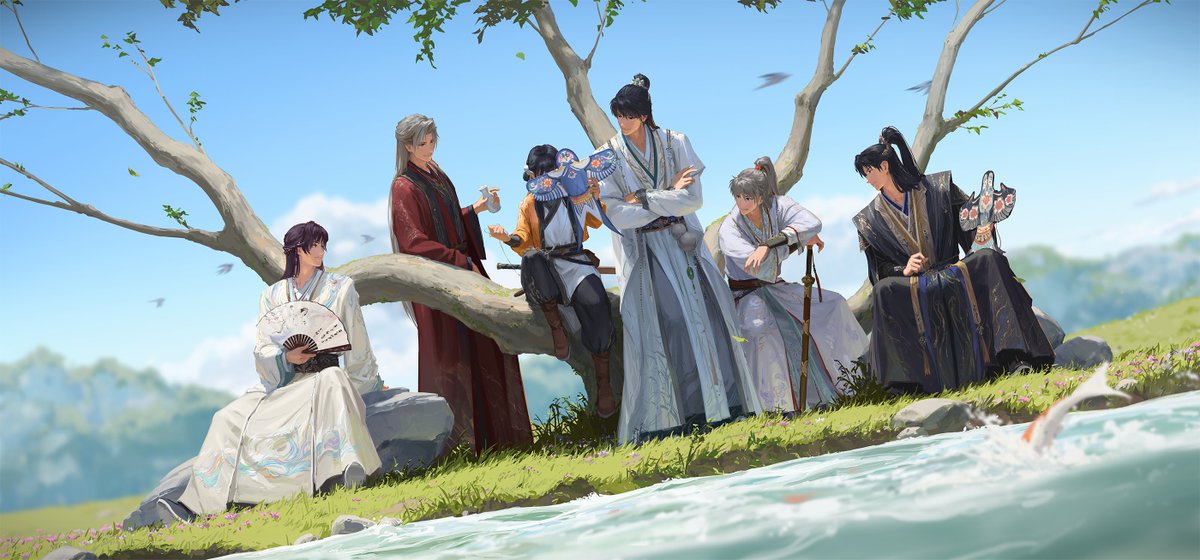 “Worldly companions even immortals can't match.”  
I drew a fan art for the new banner!!😄
#LoveandDeepspace #MortalitysTenderness