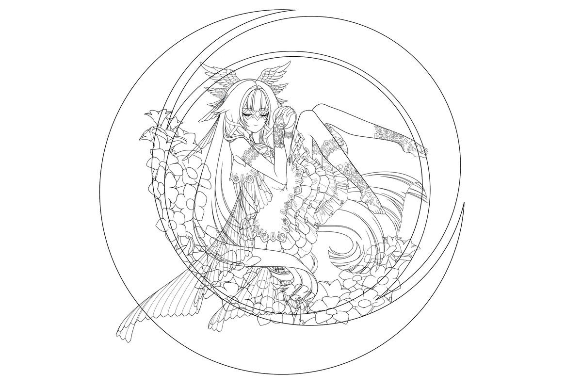 Kit_6395's tweet photo. W.i.p line Columbina.

#Columbina #GenshinImpact https://t.co/yKE0TuanS1
