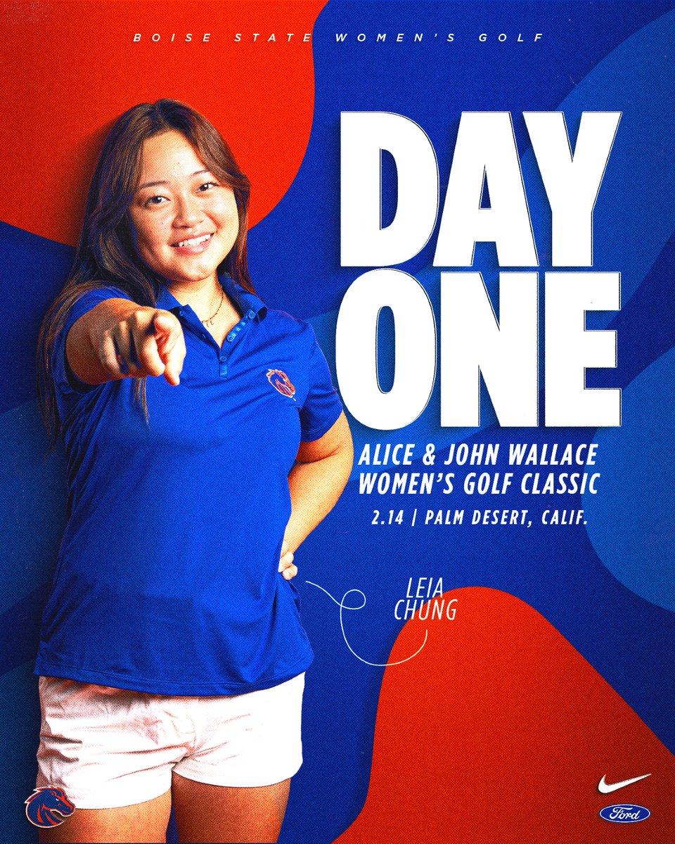 Time for another tournament in Palm Desert ☀️

🔵 Alice &amp; John Wallace Women's Golf Classic
🕘 9 a.m. MT
⛳️ Monterey Country Club
📍 Palm Desert, Calif.
📊 boi.st/461khxa

#BleedBlue | #WhatsNext
