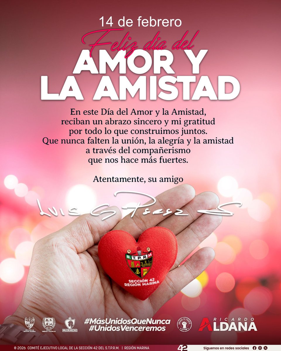 Fuerte abrazo par todos en este día tan importante de amistad y amor 😻