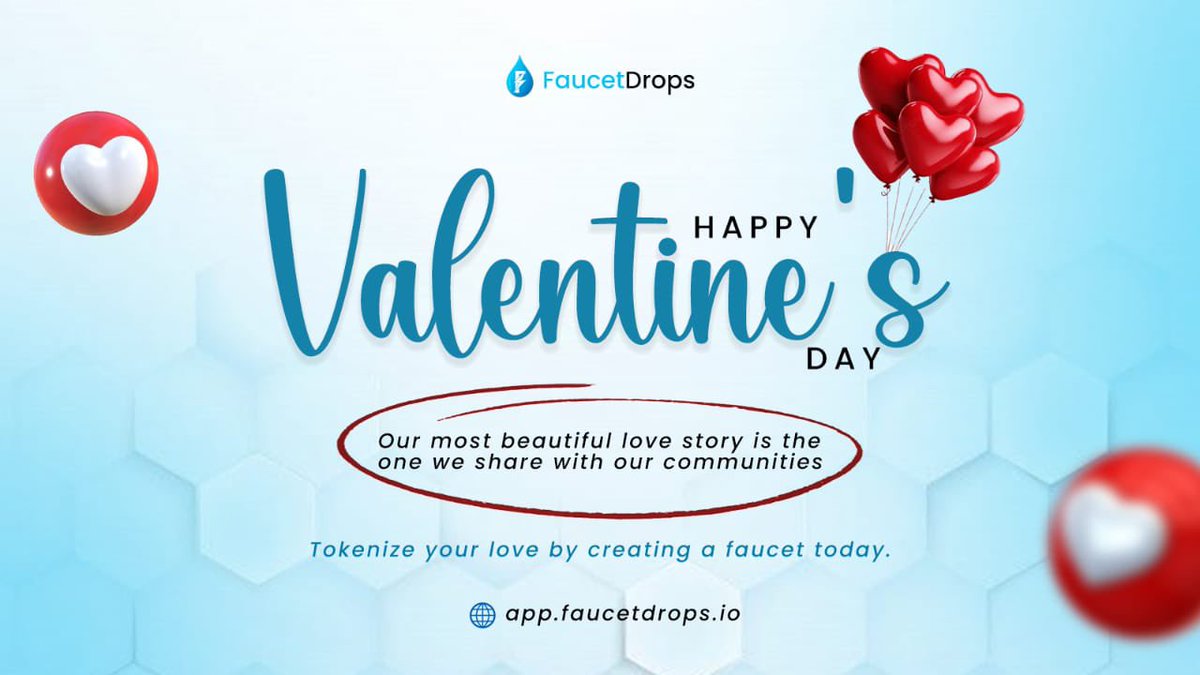 Love is best when it’s shared. 💙

This Valentine’s, don’t just say it, tokenize it.

Reward your community. Appreciate your contributors. Surprise your users.

With FaucetDrops, you can distribute tokens fast, fairly, and onchain whether it’s for campaigns, special moments, or