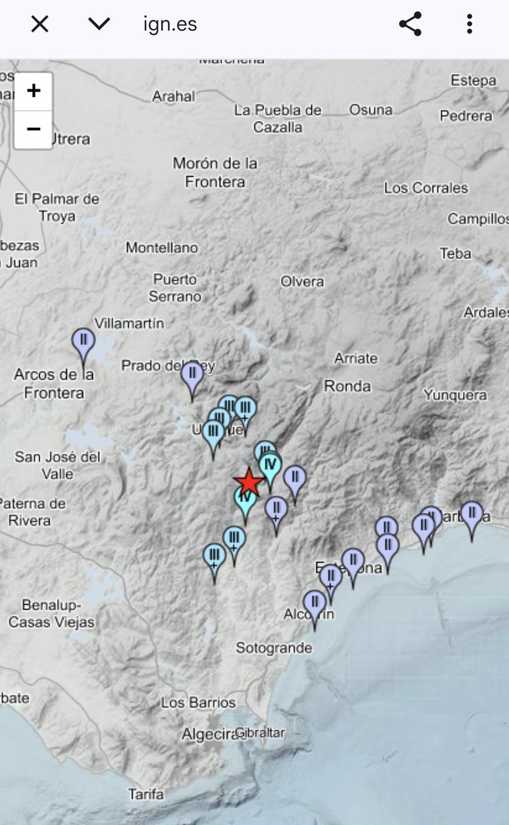 M3.8 anoche en el arco bético, bien sentido
