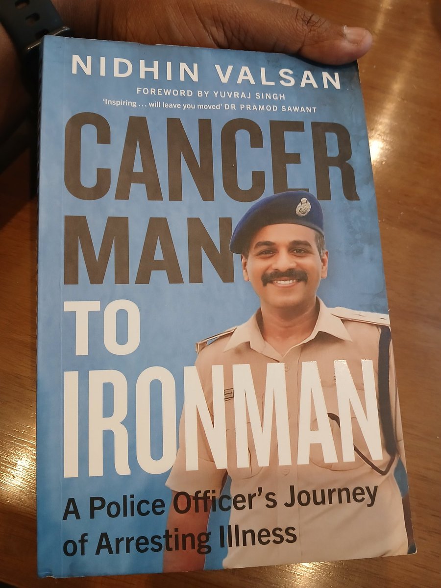 Loved reading this book by .<a href="/nidhinvalsanips/">Nidhin Valsan IPS</a> . Inspiring and motivating. As I prepare for #Hyrox in July, the right kind of motivation i needed. #Cancer #cancersurvivor