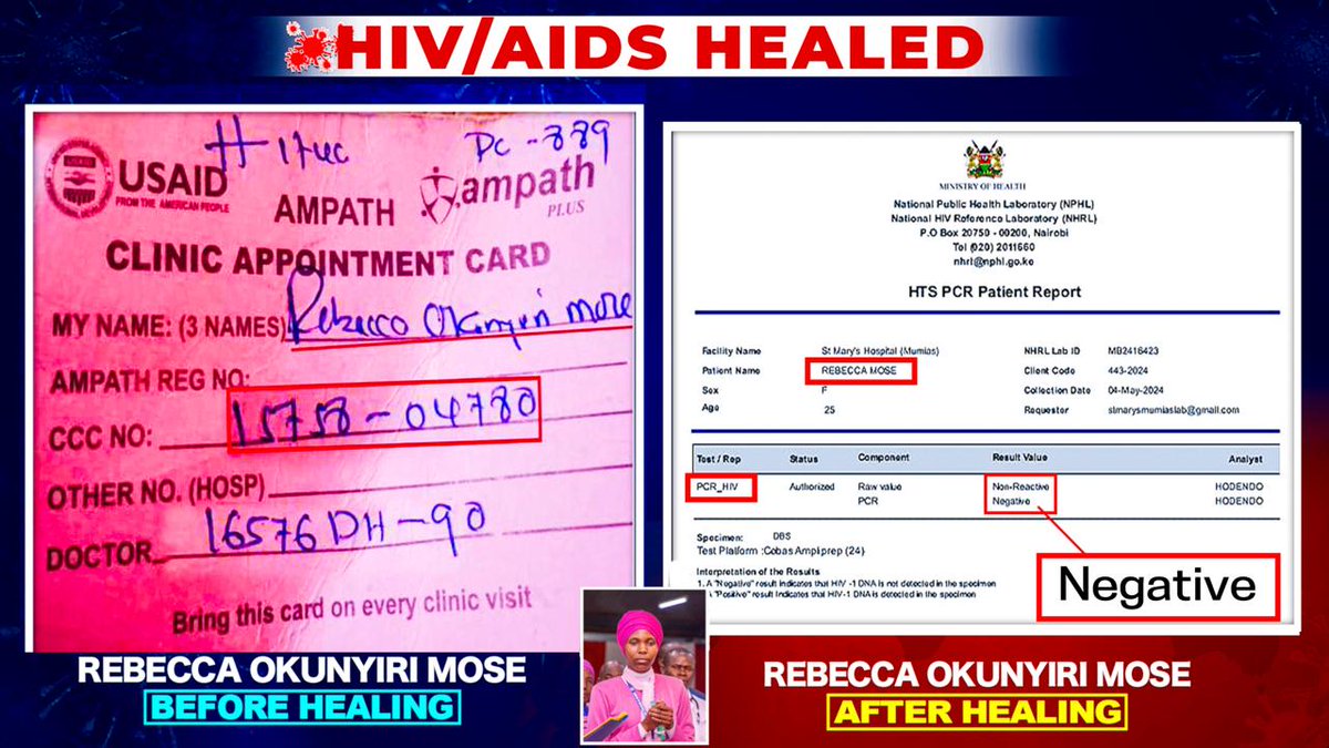 #JesusExpungesHIV from the body of Rebecca Mose.