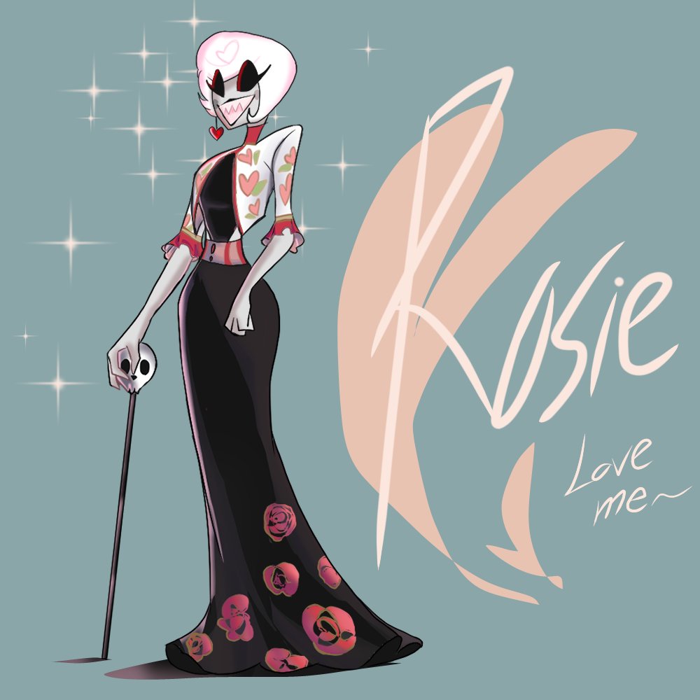 TrnNgcn37246974's tweet photo. #HazbinHotelFanart   #radiorose  #HazbinHotelRosie 
She definitely designed his outfit🤌♥️🥰 https://t.co/MZfgzGBzG7