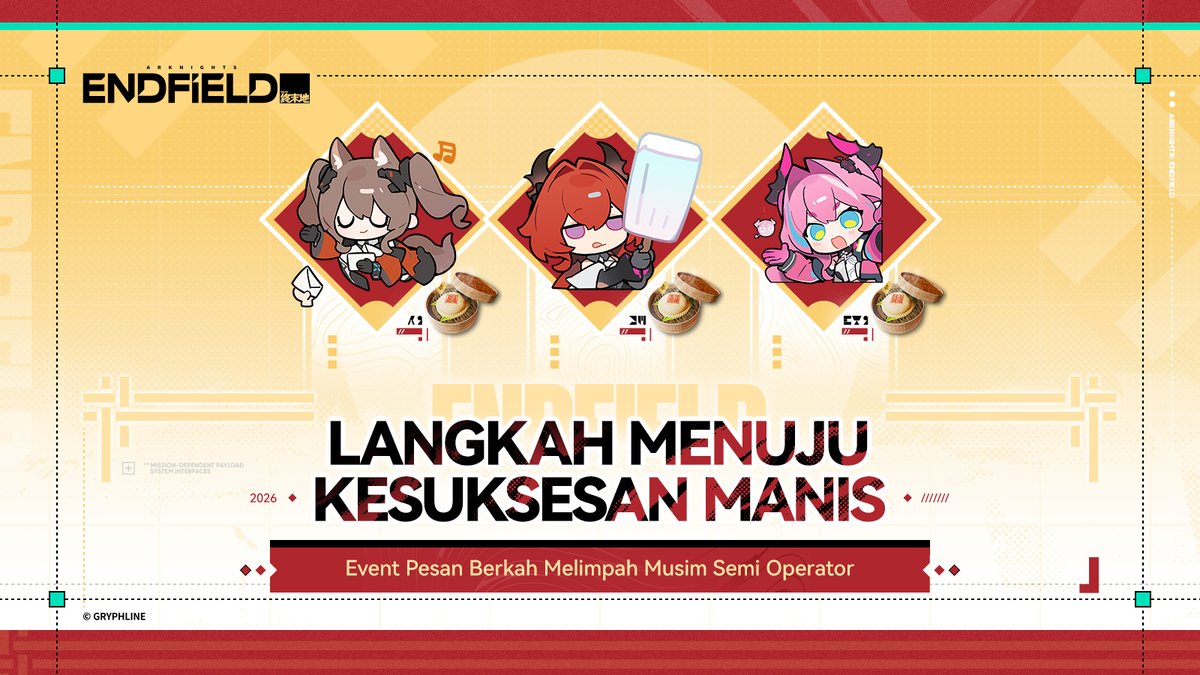 Berkah Melimpah Musim Semi

Sebuah lagu kegembiraan, persembahan untuk Musim Semi.
Event [Berkah Melimpah Musim Semi] kini telah dimulai. Bergabunglah untuk mendapatkan hadiah termasuk [Oroberyl], [Pastri Festival Musim Semi], dan [Konsentrat Sanity Darurat]!

▼// Event Pesan