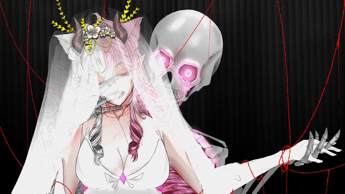 Sous la dentelle et les roses, se cachent des cornes et des secrets inavouables. ✨
Joyeuse Saint-Valentin.

🎨 1 = <a href="/DelmyGonzaArt/">D ❀⋆.ೃ࿔*:･| Vgen Open</a>
🎨 2 = <a href="/Jiangshi_Noni/">Noni 💜 🧟‍♀️ Vturias</a>