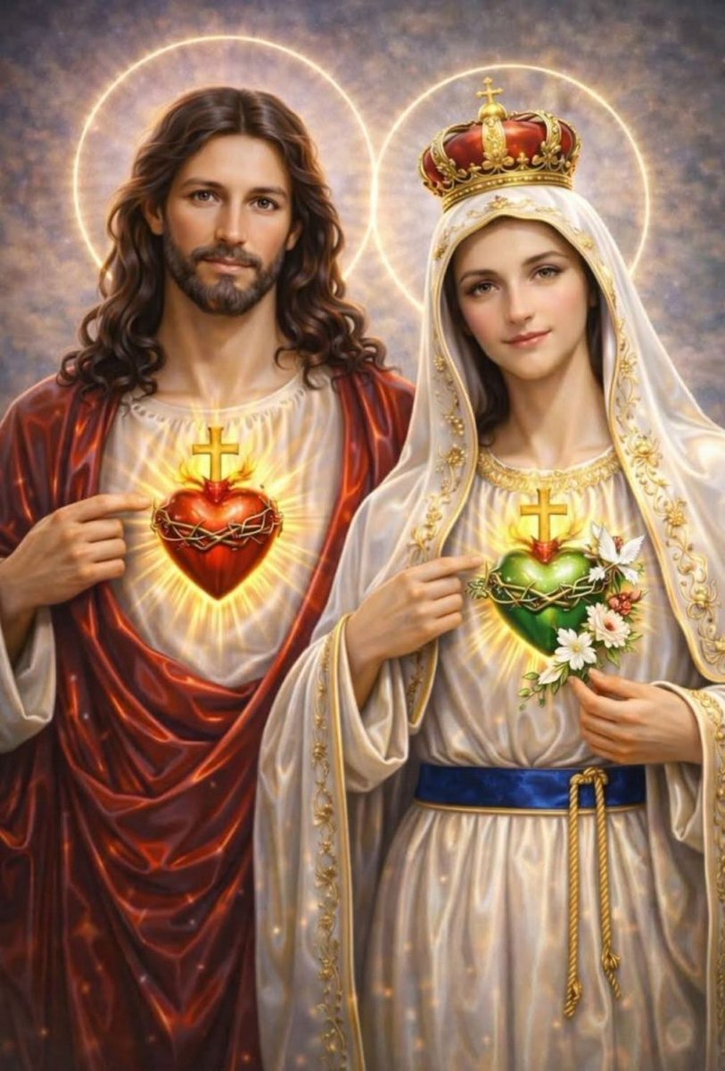 Sacro Cuore di Gesù, 
abbi pietà di noi ♥️
Cuore Immacolato di Maria, 
prega per noi 🩵

        Dott. George Hitti 🇬🇪
✦ La Voce della Terra Santa ✦