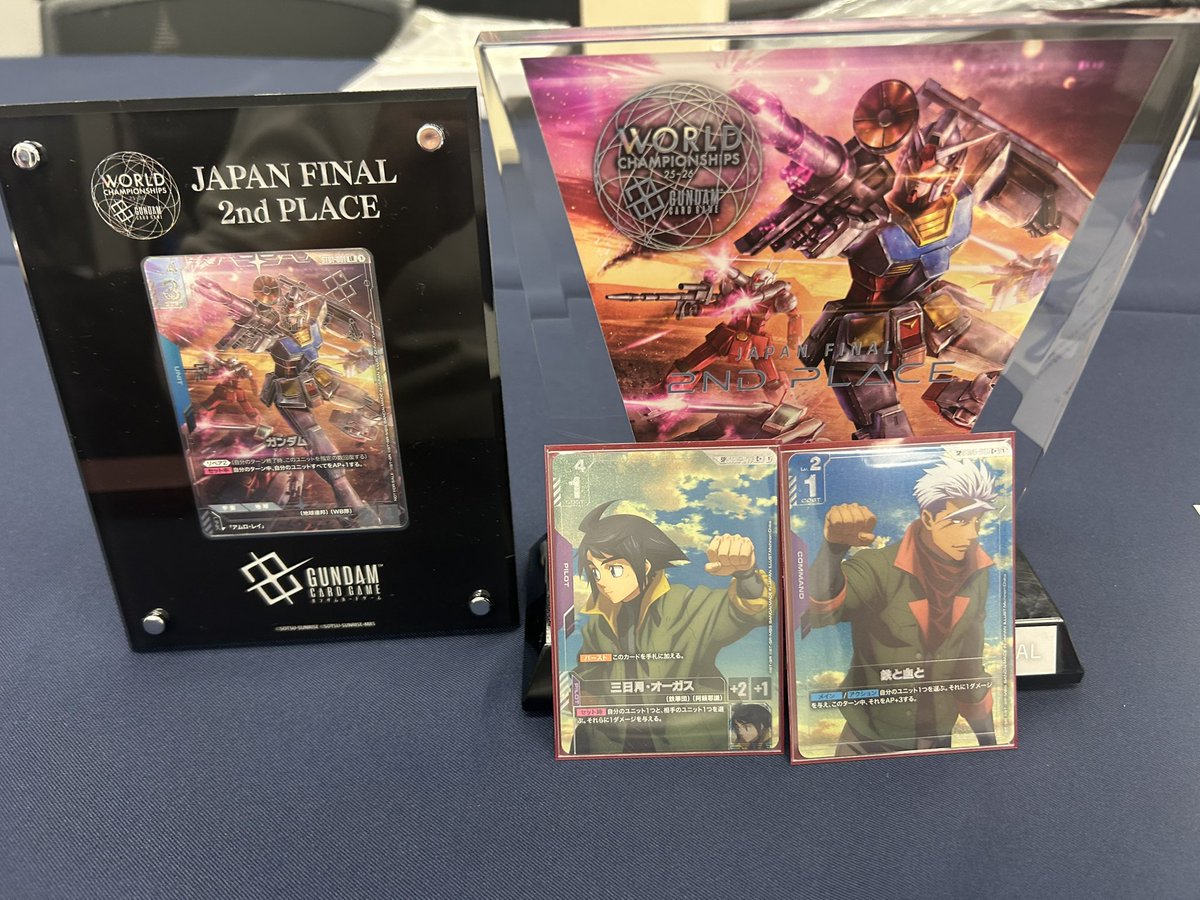 GCGwcs25-26JAPANFINAL

使用:青紫バルバトス
予選4-0(8-2)

1回戦:緑白🎲×後先後×○○
2回戦:青緑🎲×後後○○
3回戦:緑白🎲×先先○○
4回戦:青緑🎲×後後先○×○

決勝トーナメント1-1(2-2)
1回戦:青紫🎲×後後○○
決勝:青紫🎲×後先××

応援してくれたみんな
ほんまにありがとう