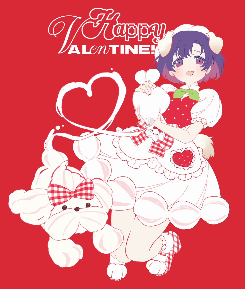z_nmfl's tweet photo. ハッピーバレンタイン🍓🐶❤️🍫
#白菊ほたる https://t.co/X3saCxXfOt