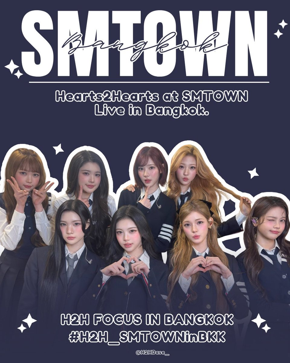 📢 | MASS TREND FOR Hearts2Hearts !

🎯 : 100 more Reply &amp; Retweet.

H2H FOCUS IN BANGKOK
#H2H_SMTOWNinBKK 

Let's go hachu! ⬇️

#Hearts2Hearts #하츠투하츠 #H2H <a href="/Hearts2Hearts/">Hearts2Hearts</a>