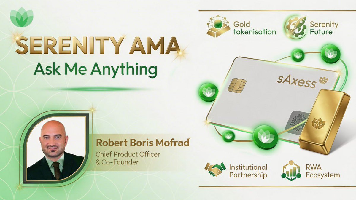 AMA Alert: Clarity in Times of Change

Dear Community,

We know the past hours have brought a lot of uncertainty and important questions. Serenity is moving through a significant transition that includes:
• Gold-backed RWA tokenization
• SERSH token migration
• Expanded