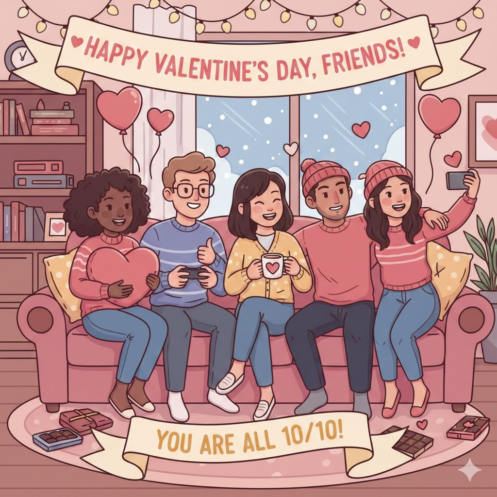 #HappyValentinesDay to the people who are always there to listen, laugh, and keep things interesting. Grateful for every one of you! #ValentinesDay
