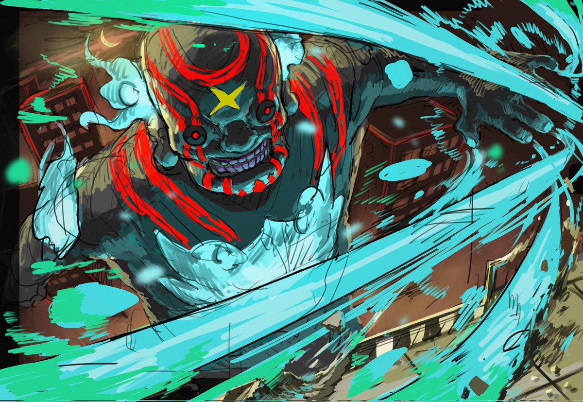 #私はこういう絵を描いています
#妖怪ウォッチイラスト 
ムゲン地獄　第一階層〜第四階層