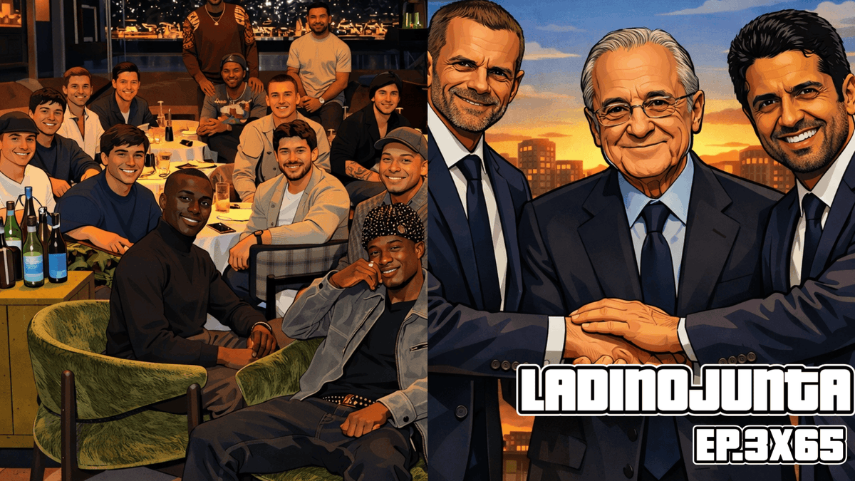 🚨PROGRAMA 3X65🚨

🔥CONJURAS, PACTOS Y FELICIDAD🔥

🎧🎙️Canal: <a href="/LaDinoJunta_/">LaDinoJunta</a> 

⚽️Nuestra alineación:
<a href="/LuchayHonorRMCF/">Ivar El Blanco</a> 
<a href="/AmerCharaf/">Amer Charaf</a> 
<a href="/MrDaniCarrasco/">Dani Carrasco</a> 
<a href="/Ophidiaan/">Serpiente Plissken 🇪🇸🇺🇸</a> 
<a href="/GravesenFunado/">Gravesen</a> 

🟠Ivoox: go.ivoox.com/rf/168387766

🔴YouTube: youtube.com/watch?v=5A7Pkt…