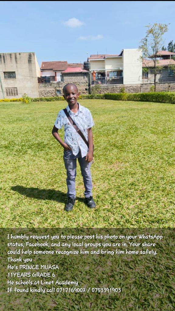 Maximum reposts hapa mtoto wa wenyewe apatikane