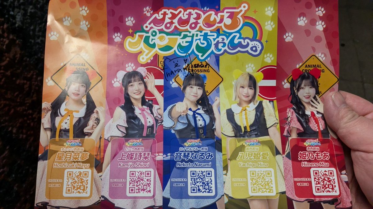 なないろパンダちゃんにﾌﾗｲﾔｰ頂いた🐼