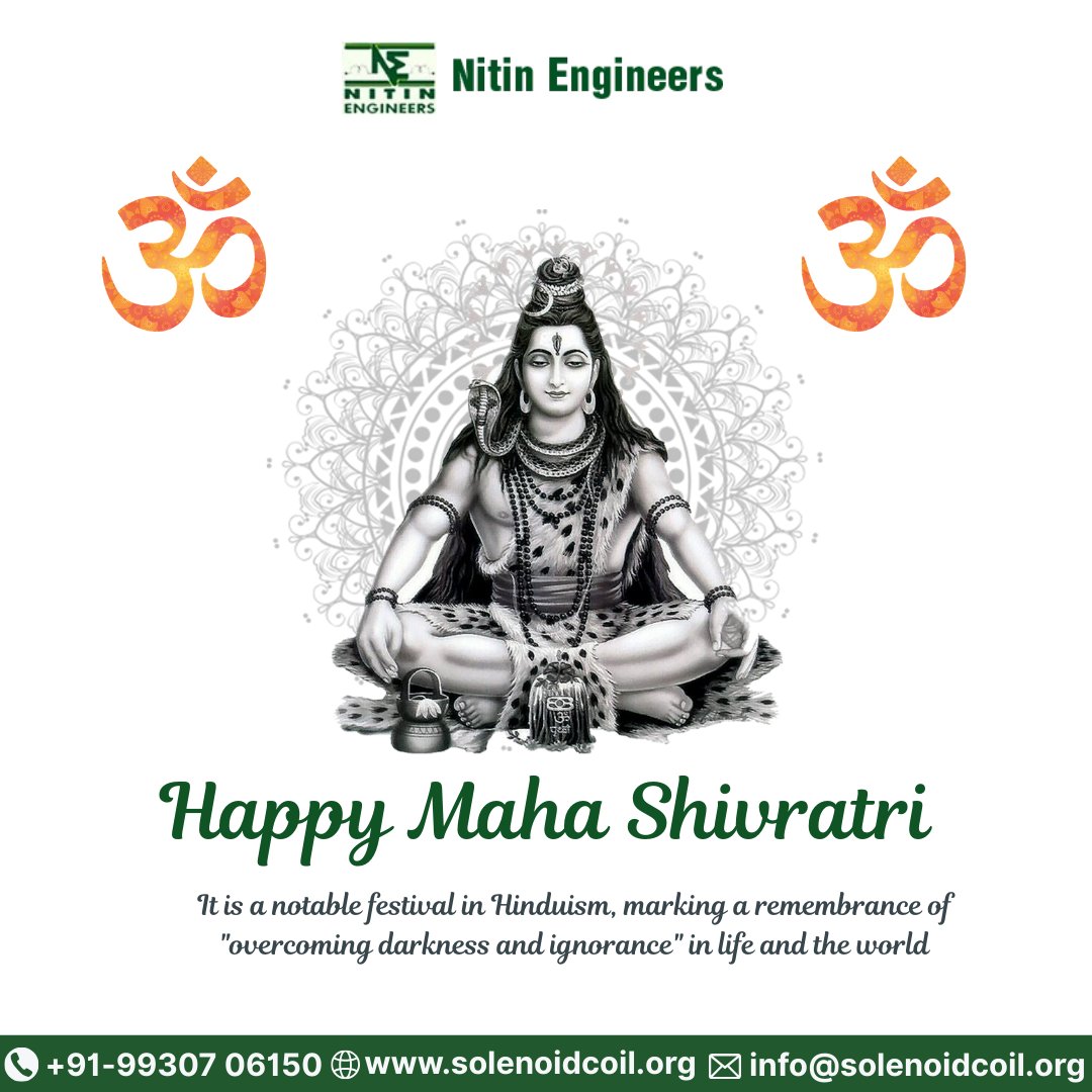 EngineersNitin's tweet photo. 🌙✨ Happy Maha Shivratri! ✨🌙

On this sacred night of Maha Shivratri, we bow to the divine energy of Lord Shiva — the destroyer of evil, the transformer, and the symbol of inner peace and strength. 🕉️

#MahaShivratri #HarHarMahadev #OmNamahShivaya #LordShiva #ShivShakti https://t.co/ABzOXaa5Jg