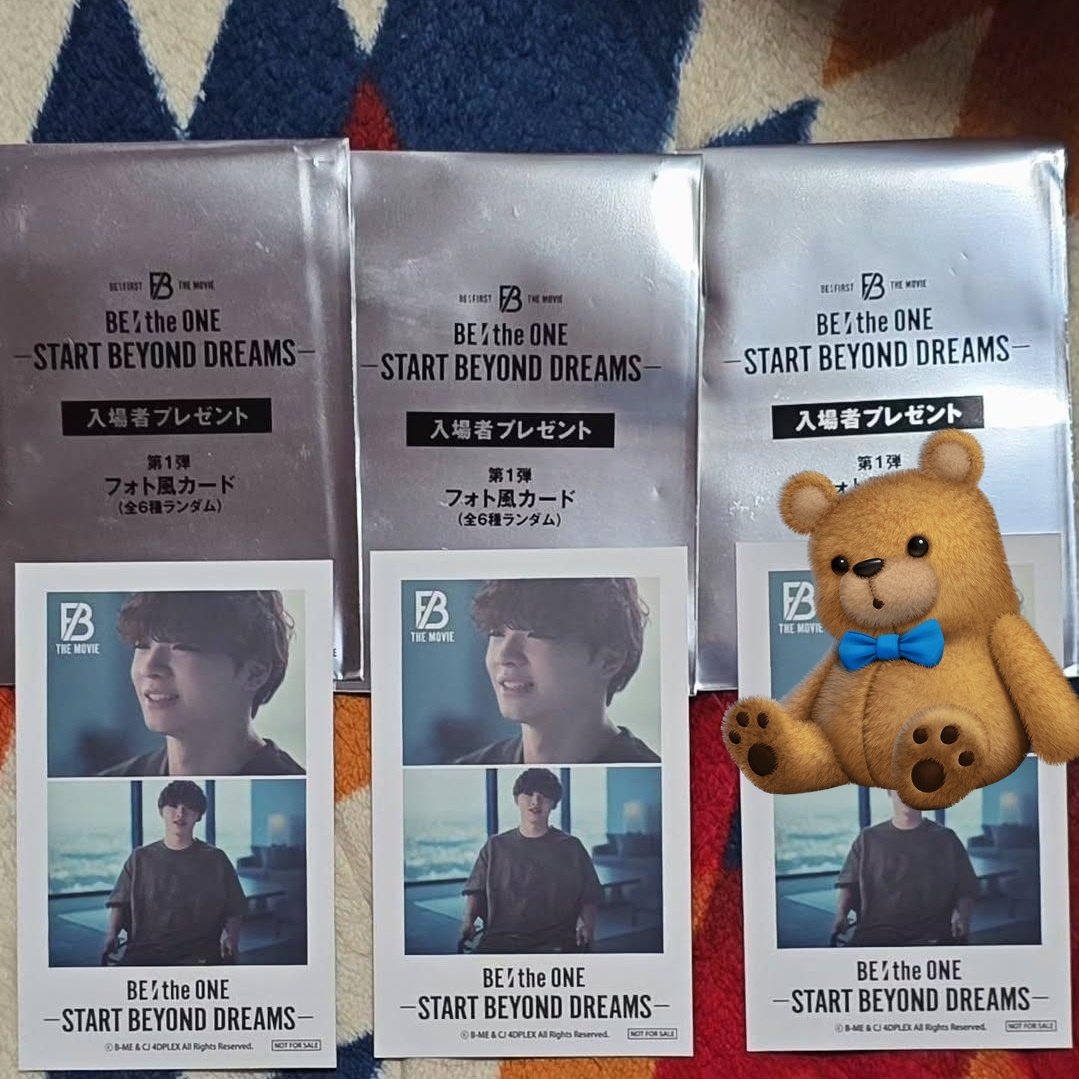 BE:the ONE -START BEYOND DREAMS- BE:FIRST 入場特典 第1弾フォト風