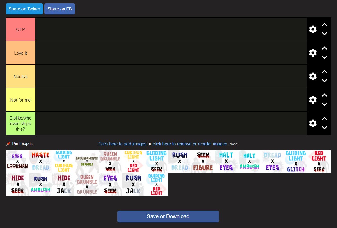 I was boring so i made a tier list for everyone to rate popular (or not) Doors ships i know
tiermaker.com/create/roblox-…
#robloxdoors