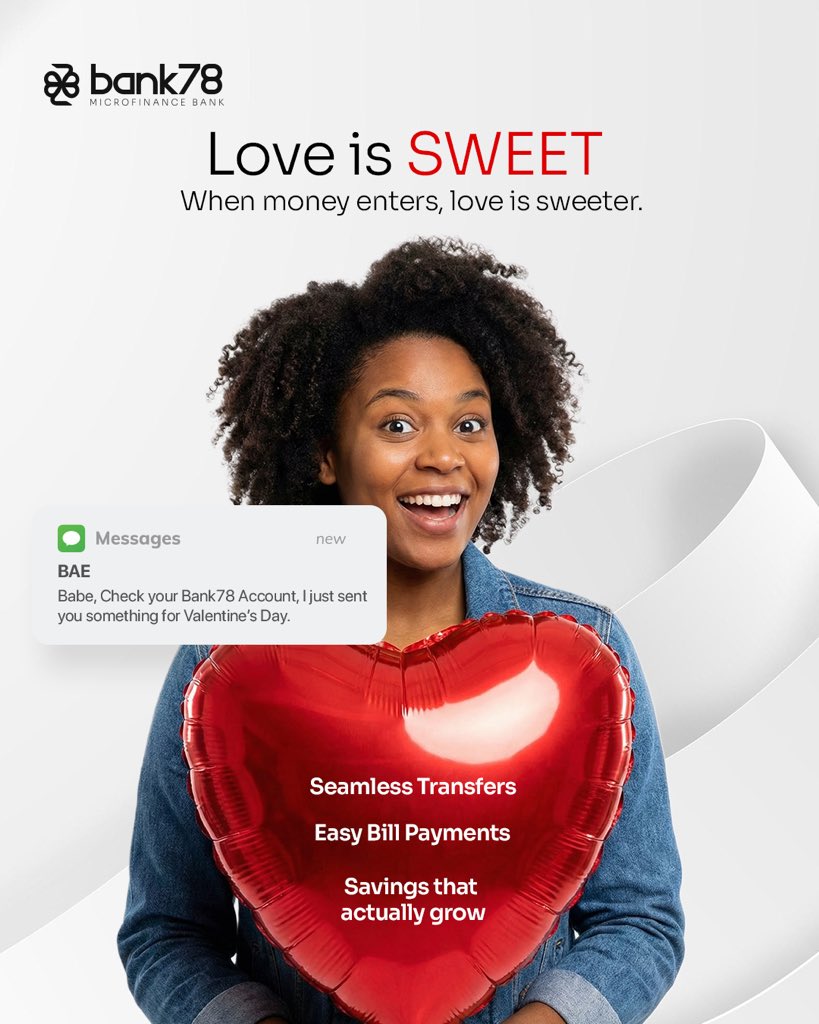 Love is beautiful.
Ease makes it even better.

Because when things work the way they should, love feels lighter 💘

Here’s to smooth flows and even smoother connections. 💌

Happy Valentine’s Day! ❤️

#Bank78 
#EveryWayMoneyMoves
#HappyValentinesDay 
#Bank78isLove
