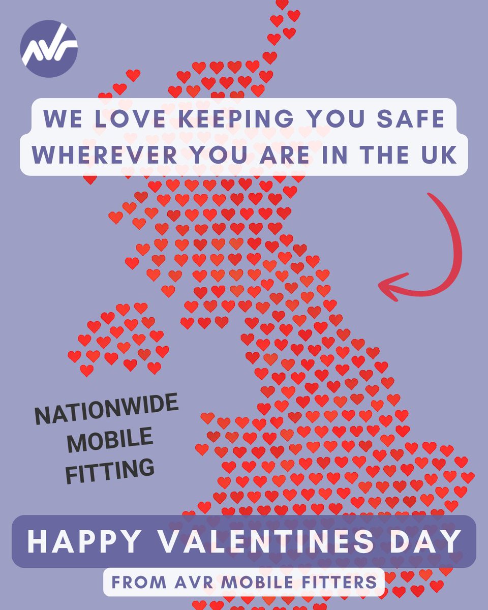 AVR_Fitters's tweet image. Spreading the love this Valentine's Day! 💜❤️

At AVR Mobile Fitters, we're passionate about keeping you safe wherever you are across the UK.

💜 Book your mobile fitting today: avrmobiles.co.uk 

#HappyValentinesDay #AVRMobileFitters #MobileFitting