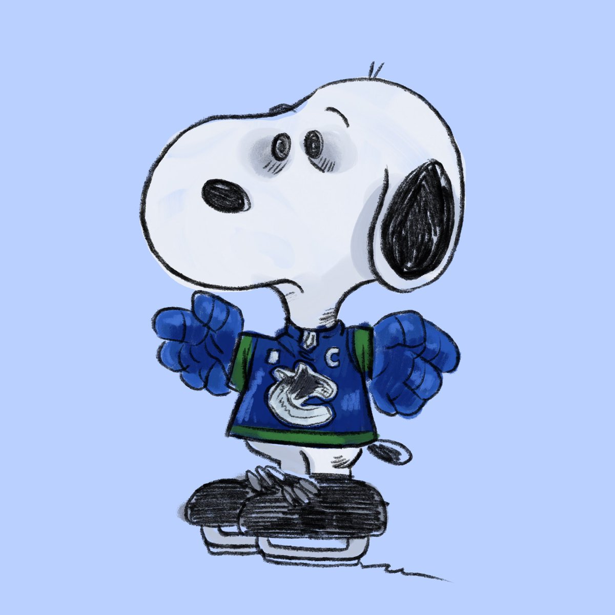 quinn but i trapped his spirit in snoopy #quinnhughes #canucks #mnwild