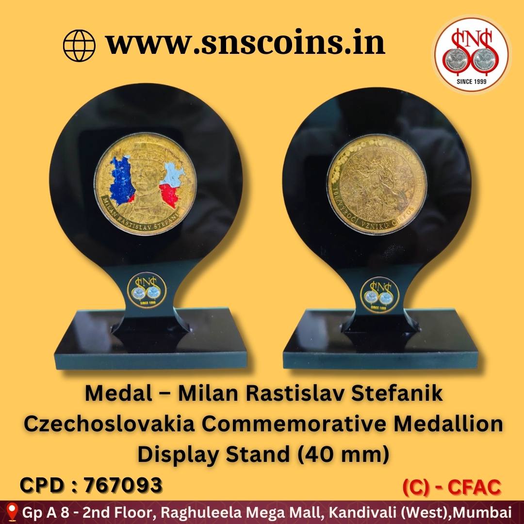 siddharthNS's tweet photo. Medal – Milan Rastislav Stefanik Czechoslovakia Commemorative Medallion Display Stand (40 mm)
For online purchase visit
👇
https://t.co/nD3i2BtnHJ / https://t.co/IzKBxcSRzl
#numismatist #coincollecting #collection #SNSCoins #Numismatics #IndianCoins #coin #snscoins #india https://t.co/kkTbKPDLgP