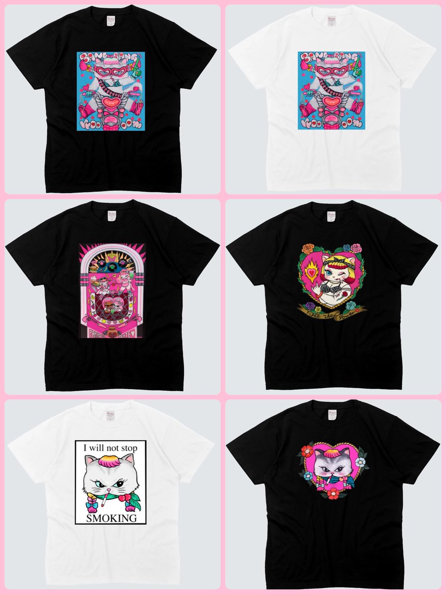 今年もTシャツ発注完了✨✅
エンジェルバイクにPinballなど〜🎰💕

届き次第kayaに納品させていただきます🙏

#Tシャツ #イラスト 
#illustration 
#中野kaya