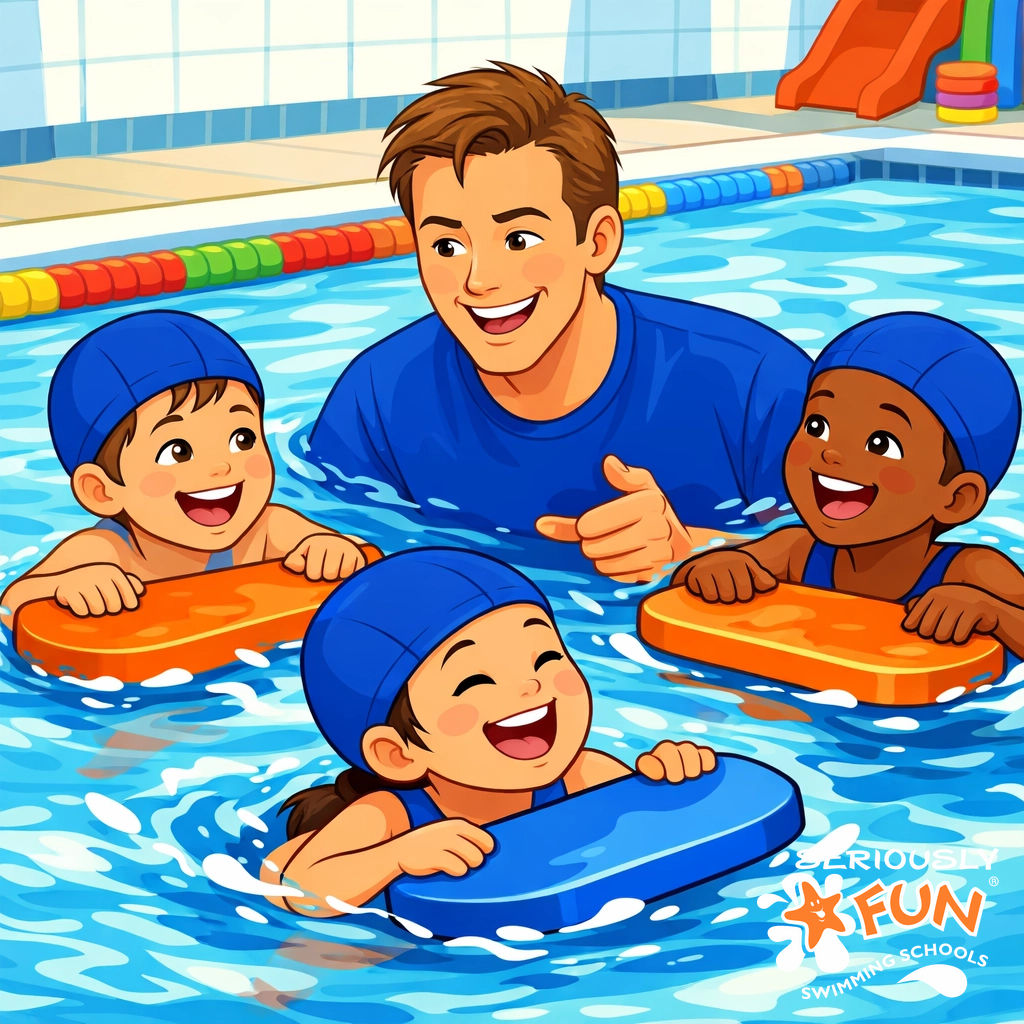 The secret to a peaceful night’s sleep? 😴 A Seriously FUN lesson! 🏊‍♂️ Burn off energy &amp; ensure they’re tucked up dreaming. A win for everyone! 🌙✨

seriouslyfun.com 🧡💙

#SeriouslyFUN #JoinTheFUN #ParentHacks #ActiveKids #SwimmingBenefits