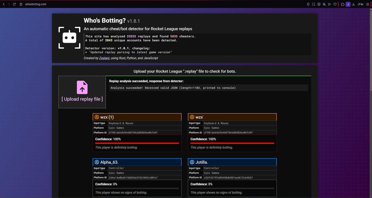 Cada día este juego está más muerto...
Os dejo la página por si queréis comprobar si vuestros rivales son bots
whosbotting.com