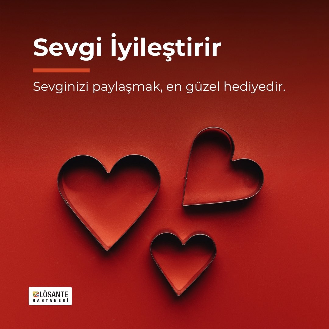 14 Şubat Sevgililer Günü'nde de sevginin iyileştirici gücünü hatırlıyoruz.

LÖSANTE’de umut ve şefkatle yan yana yürüyoruz.

#SevgililerGünü #SevgininGücüyle #LÖSANTE #Sevgiİyileştirir
