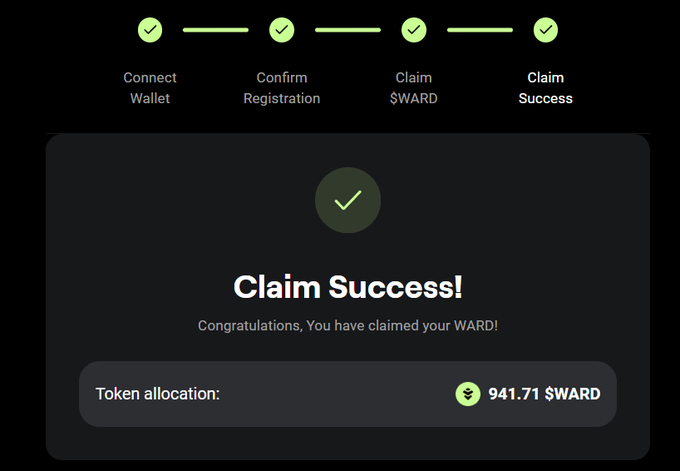 aimeehall_eth's tweet photo. Used a stablecoin? On any chain? You might want to take a look.

🔥 $WARD distribution is live 🔥

https://t.co/V4IX9SDOCK

Warden is reWARDing real users.

Eligible:
✅ Any stablecoin activity
→ Almost every chain qualifies
→ Warden community member
→ Early supporter

Just https://t.co/cbDrDrieAn