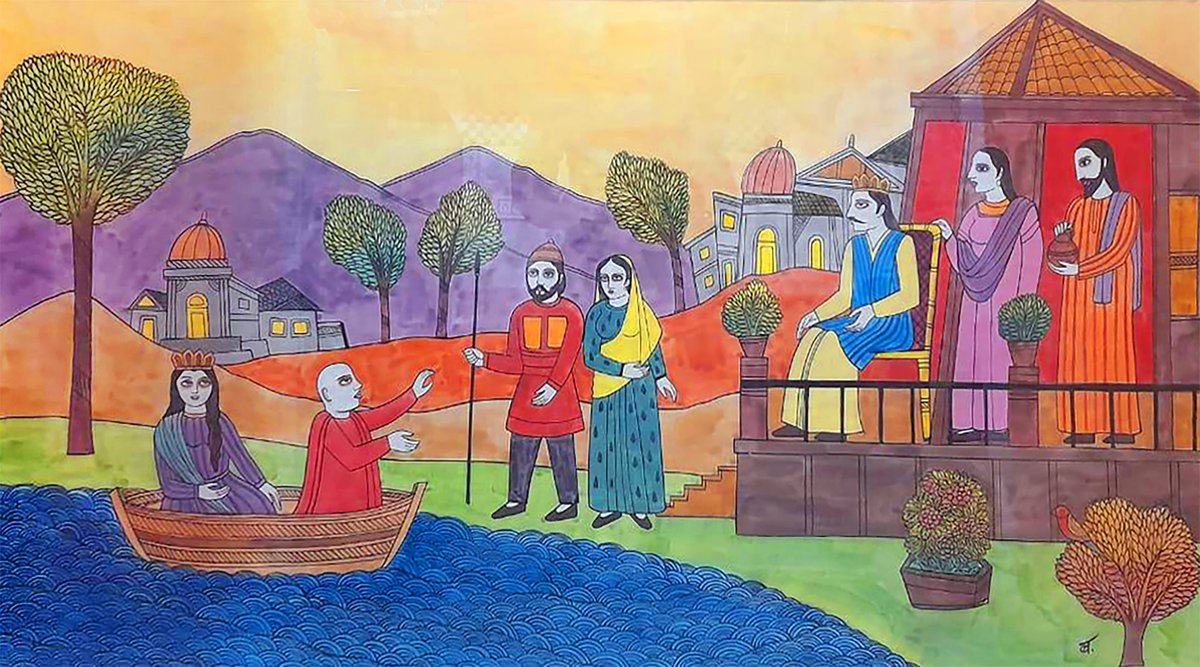Artist Name: BADRI NARAYAN
Size: 30 x 54 Inches
Medium: Watercolour on paper
Year: 2003

For more details please visit:
indianmasterpainters.com