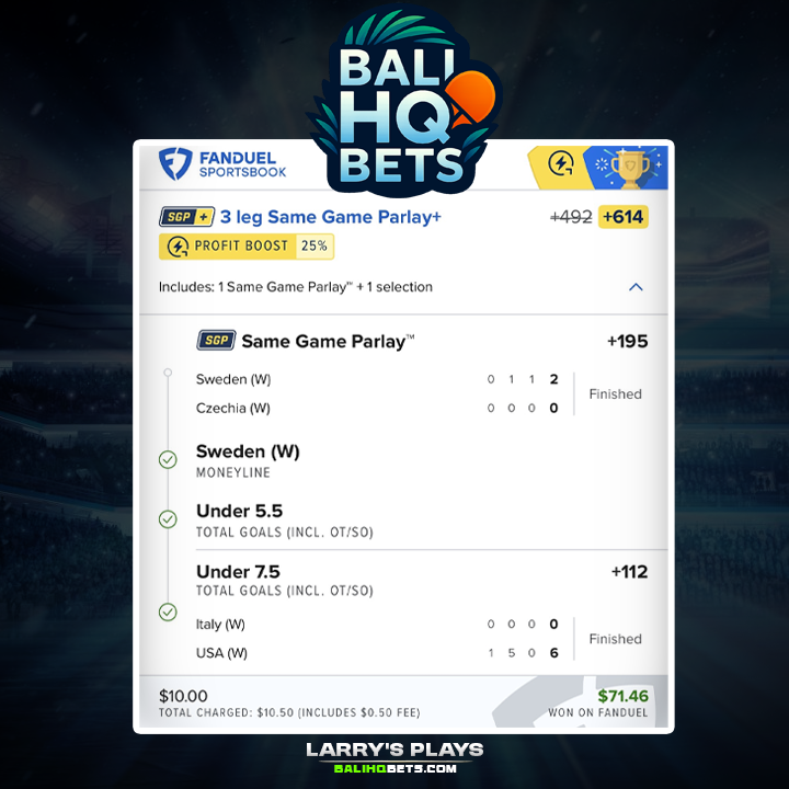 🏒No NHL slate?
Doesn’t matter. There’s always a market. There’s always an edge.

While timelines go quiet, we keep stacking tickets!

#SportsBettingX #Hockey #HockeyPicks #BettingX