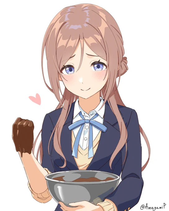 「本気のやつ下さい」って言ったら拳にチョココーティングしてくれた莉波お姉ちゃん。優しいね