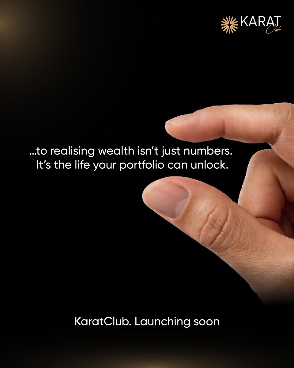 You’re this close.🤏
Close to turning "one day" into "today".
Close to unlocking rewards that actually match your portfolio.
Close to the end of the waiting game.

Investing is evolving.🚀
KaratClub. Launching soon.

#KaratClub #YouAreThisClose #Trending #LaunchingSoon #LinkInBio