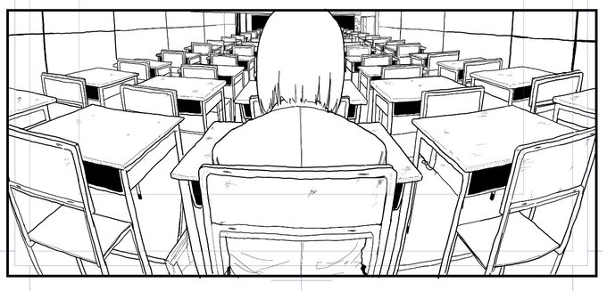 めっちゃ机描いた 