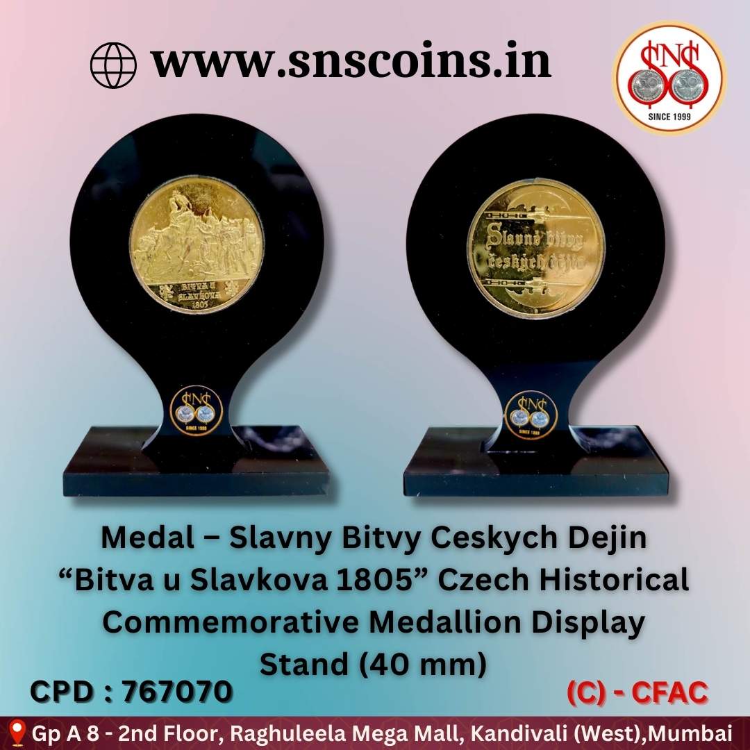 siddharthNS's tweet photo. Medal – Slavny Bitvy Ceskych Dejin “Bitva u Slavkova 1805” Czech Historical Commemorative Medallion Display Stand (40 mm)
For online purchase visit
👇
https://t.co/nD3i2BtnHJ / https://t.co/IzKBxcSRzl
#numismatist #coincollecting #collection #SNSCoins #Numismatics #IndianCoins https://t.co/YwmOsiBLLs