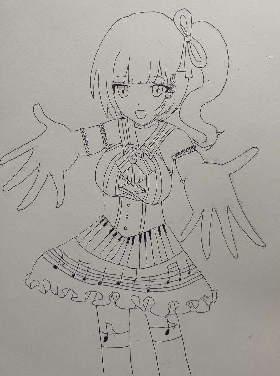 kozuekanade's tweet photo. 自分の画力ではここまでが限界(；´∀｀)
トレスとか色んな参考資料使ってるから腕の辺が絶対おかしいんだろな…うん
一応、塗る前とアイビスで塗る時の参考にとChatGPT先生にアニメ化して貰ったやつ
イラストだけでも何とかアニメ化してぇよぉ😭 https://t.co/fePlHJMHB8