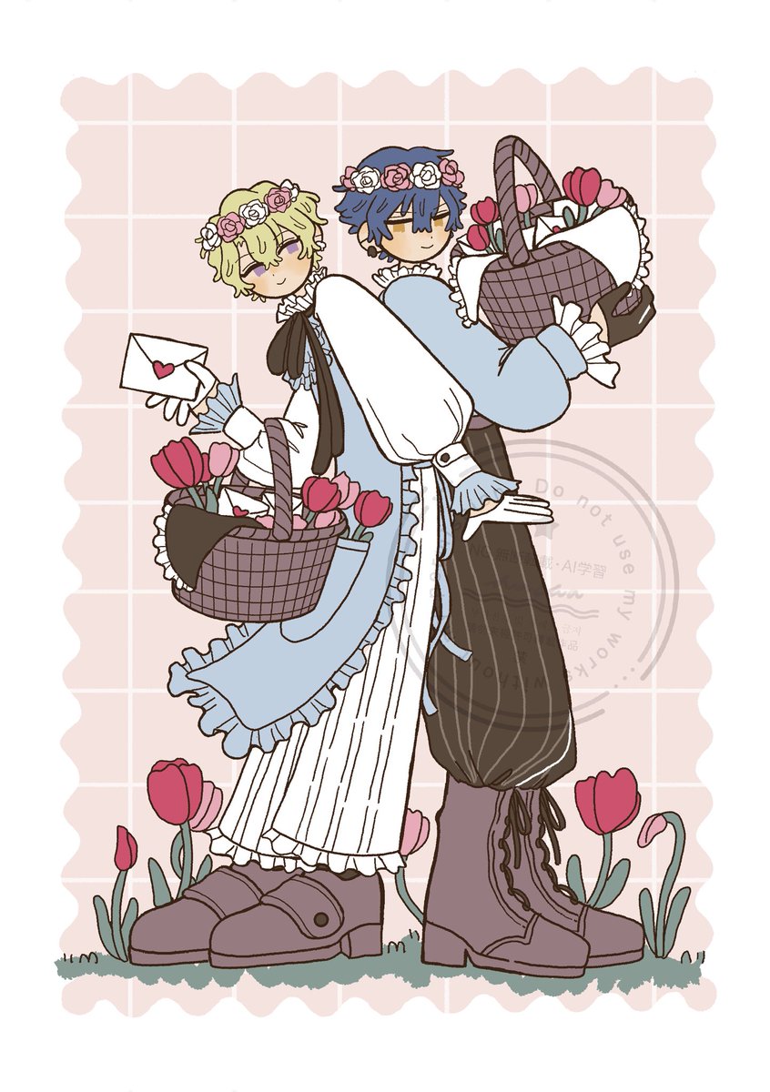 無配ペーパーだったジュンひよバレンタインイラストです💌🌷