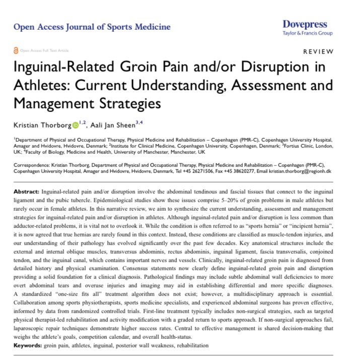 Professor Kristian Thorborg tweet media
