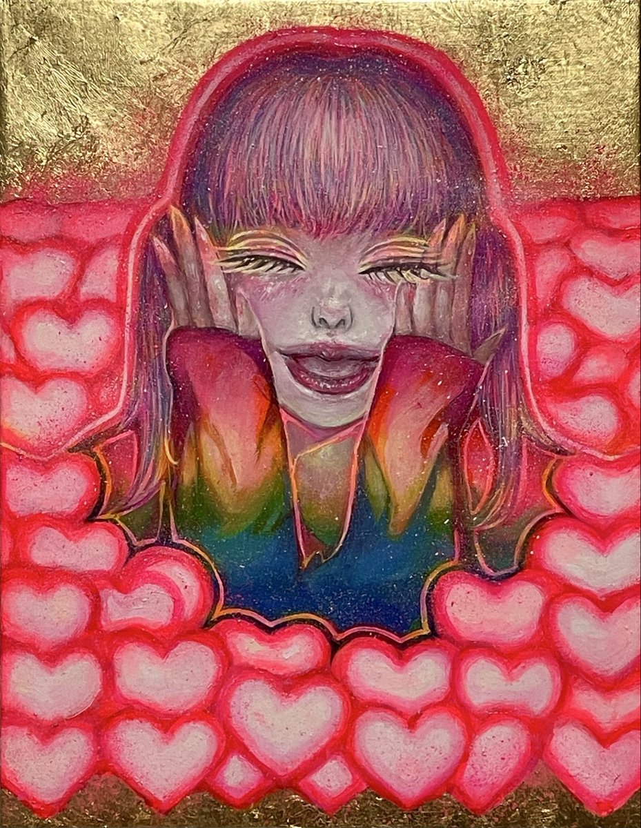 ハッピーバレンタイン！ #バレンタインデー #ValentinesDay #油絵