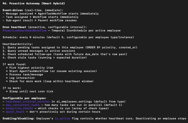What did Alonzo say to Jake in the house in Training Day, "I've been planning this all week son..." (over a year in my case). <a href="/openclaw/">OpenClaw🦞</a> just beat me to release:

Systems Notes:

Users create ai_employees FROM a type. The instance inherits type's capabilities/permissions